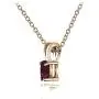 Ice Gems Yellow Gold Flashed Sterling Silver Genuine, Created and Simulated 6x4mm Oval Solitaire Necklace Ice Gems Yellow Gold Flashed Sterling Silver Genuine, Created and Simulated 6x4mm Oval Solitaire Necklace