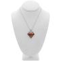 Controse HeartBeat Heart Necklace with Pendant (17'' - 19'' Adjustable Stainless Steel Chain)