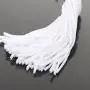 boderier Gold Cone Swingy Tassel Drop Earrings Elegant Dangle Earrings for Women Wedding Party Jewelry (White)