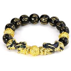 Feng Shui Pi Xiu Bracelet Lucky Charm Beads Wealth Wristband Adjustable Elastic Jewelry for Men Women