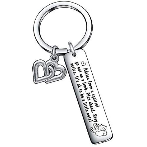 Squirrel Lover Keychain Animal Lover Jewelry squirrel Friend Gift