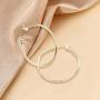 3 Pairs Rose Gold Plated Hoop Earrings for Women Girl Fashion Sensitive Ears