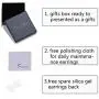 SHINYGEM fashion 925 sterling silver inlaid round agate quartz earrings womens jewelry earrings