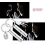 KEYCHIN Freddy and Jason Inspired Jewellery Movie Fans Gift Freddy Lover Gift You’re The Freddy to My Jason Keychain Thriller 80s Horror Jewellery