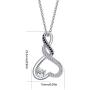 Dreamboat Infinity Heart Necklace 925 Sterling Silver Forever Love Valentines Jewelry Gift Birthday Gift for Women Girlfriend Wife her