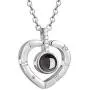 Firsteel 100 Languages I Love You Necklace Loving Memory Collarbone Jewelry for Women Firsteel 100 Languages I Love You Necklace Loving Memory Collarbone Jewelry for Women
