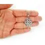 Witches Knot Necklace, with 18'' Snake chain, Witchs Star the Magic Knot Wiccan Pendant 4-Pointed Celtic Star Charm Triquetra Wicca Magick Pure Stainless