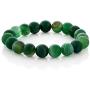 Gem Stone King 18 Inch 10mm Green Agate Necklace Bracelet Gift Set