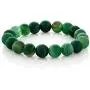 Gem Stone King 18 Inch 10mm Green Agate Necklace Bracelet Gift Set