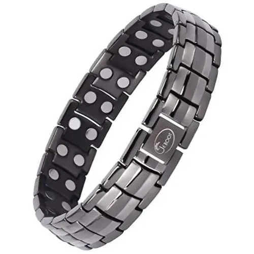 Titanium Magnetic Bracelet,Magnetic Therapy Titanium Magnetic Bracelet for Pain Relief Magnetic Bracelet Men (Gunmetal Gray) Titanium Magnetic Bracelet,Magnetic Therapy Titanium Magnetic Bracelet for Pain Relief Magnetic Bracelet Men (Gunmetal Gray)