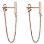 KSQS Minimalist Chain Earrings Dangle Earrings 925 Sterling Silver Plated Bar Earrings for Women