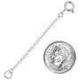 925 Sterling Silver 1MM - Cable Italian - Pendant - Necklace - Anklet - Bracelet - Extender Chain - 1 Inch to 6 Inch Super Thin & Strong With 5MM End Ring 925 Sterling Silver 1MM - Cable Italian - Pendant - Necklace - Anklet - Bracelet - Extender Chain - 1 Inch to 6 Inch Super Thin & Strong With 5MM End Ring