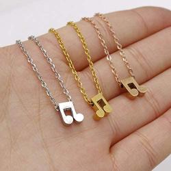 Your Always Charm Music Lover Gifts,Treble Clef Music Note Necklace 16''-18''