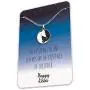 Wolf Ying Yang Necklace – Friendship, Love, and Balance Pendant – Cute Silver Charm with Message Card