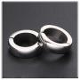 Xusamss Punk Jewelry No Piercing Stainless Steel Circle Huggie Earrings Magnet Clip On Earrings