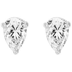 14K Gold Plated Sterling Silver Cubic Zirconia Stud Earrings for Women