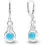 LeCalla Flaunt Sterling Sliver Jewelry Leverback Celtic Knot Earrings for Women (Gemstone Birthstone Round 6MM) LeCalla Flaunt Sterling Sliver Jewelry Leverback Celtic Knot Earrings for Women (Gemstone Birthstone Round 6MM)