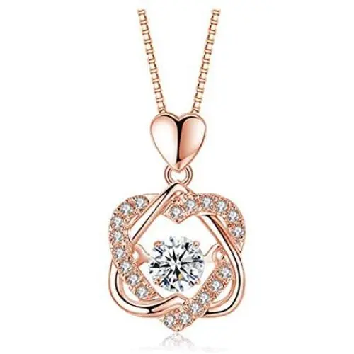 FAIRMAIDEN,Sterling Silver Heart Necklace,to My Wife Heart Love Necklace for Girlfriend Women i Love You mom Gifts Birthday Present FAIRMAIDEN,Sterling Silver Heart Necklace,to My Wife Heart Love Necklace for Girlfriend Women i Love You mom Gifts Birthday Present