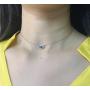 Gapudt S925 Sterling Silver Choker Short Dainty Necklace for Women Jewelry Gapudt S925 Sterling Silver Choker Short Dainty Necklace for Women Jewelry