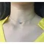 Gapudt S925 Sterling Silver Choker Short Dainty Necklace for Women Jewelry