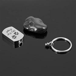 Glimkis Cremation Jewelry Keychain Memorial Ash Keepsake Memorial Pendant
