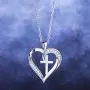 Van Chloe Heart Cross Necklace for Women 925 Sterling Silver Necklace Cubic Zirconia Diamond Pendant White Gold Plated Valentines Day Mothers Day Jewelry Gift for Women Girls Van Chloe Heart Cross Necklace for Women 925 Sterling Silver Necklace Cubic Zirconia Diamond Pendant White Gold Plated Valentines Day Mothers Day Jewelry Gift for Women Girls