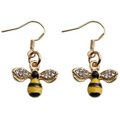 SEIRAA Bee Earrings Gold Bee Jewelry Bee Lover Gift Honeybee Drop Earrings Summer Jewelry Dainty Bee Gift SEIRAA Bee Earrings Gold Bee Jewelry Bee Lover Gift Honeybee Drop Earrings Summer Jewelry Dainty Bee Gift