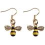 SEIRAA Bee Earrings Gold Bee Jewelry Bee Lover Gift Honeybee Drop Earrings Summer Jewelry Dainty Bee Gift