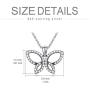 VENACOLY Butterfly Gifts Sterling Silver Opal/Celtic Knot/Flower/Heart Butterfly Necklace Jewelry Gift for Women