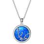 SOULMEET Sterling Silver Various Zodiac Necklace for Women Girls, Simulated Opal Jewelry Gifts Ideas for Birthday Christmas Anniversary Valentines Day