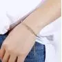 Celeste 18k Gold Filled Box Chain Adjustable Crystal Rhinestone 3mm Bracelet Bangles Adjustable Zirconia Tennis Bracelet