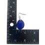 Tagua Earrings in Blue, Vegetable Ivory Dangle Earrings TAG272, Organic Earrings, Tagua Earrings Royal Blue
