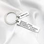 FUSTMW Christian Keychain Religious Gifts Bible Verse Jewelry Rejoice in Hope Be Constant in Prayer Romans 12:12 Scripture Key Chains Gifts