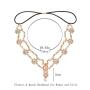 Simsly Head Chains Jewelry with Pendant Gold Headpiece for Women and Girls FV-060