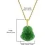 Smiling Laughing Buddha Green Jade Pendant Necklace Rope Chain Genuine Certified Grade A Jadeite Jade Hand Crafted, Jade Neckalce, 14k Gold Filled Buddha necklace, Jade Medallion