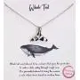 Jewelry Nexus Whale Tail Inspirational Pendant Delicate Pendant Chain Necklace