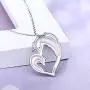 Bolelis Unicorn Necklace for Women Girl - Sterling Silver Cute Mother Daughter Horse in Heart Pendant Necklace Jewelry,Rolo Chain 18 Inches (Unicorn Necklace) Bolelis Unicorn Necklace for Women Girl - Sterling Silver Cute Mother Daughter Horse in Heart Pendant Necklace Jewelry,Rolo Chain 18 Inches (Unicorn Necklace)