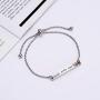 Dainty Personalized Faith Bracelet- MIND OVER MATTER -Inspirational Quotes Adjustable Cuff Jewelry For Women, Ideal Gift for Sisters, Niece, Granddaughter, Female friends