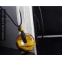 COLORFEY Tiger Eye Stone Pendant Necklace - Round Gemstone Tiger Eye Pendant Healing Energy Stone Pendant Chakra Necklace Adjustable 27''