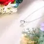 EVER FAITH Jewelry Gift 925 Sterling Silver Tiny Triangle Moon Star Dainty Heart Pendant Choker Necklace for Women, Girls EVER FAITH Jewelry Gift 925 Sterling Silver Tiny Triangle Moon Star Dainty Heart Pendant Choker Necklace for Women, Girls