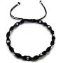 MYSTIC JEWELS by Dalia - Colour Thread Kabbalah Bracelet with Balls, Amulet, Evil Eye Protection, Good Luck
