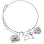 Infinity Collection 21st Birthday Gifts for Women, 21st Birthday Charm Bangle Bracelet, Twenty First Bday Gift Ideas for Her