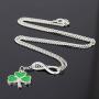 Soul Statement Shamrock Necklace St Patricks Day Accessories for Women Lucky Infinity 4-Leaf Clover Charm Pendant