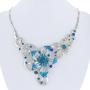 EVER FAITH Womens Austrian Crystal Enamel Orchid Flower Necklace Earings Set