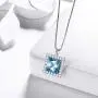Aurora Tears 925 Sterling Silver 12 Birthstone Necklace Women Birthday Square Pendant Birth Stone Dating Jewelry Aurora Tears 925 Sterling Silver 12 Birthstone Necklace Women Birthday Square Pendant Birth Stone Dating Jewelry