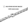 RainSo Womens Titanium Steel Health Magnetic Therapy Bracelets Pain Relief for Arthritis Adjustable