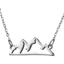 Jude Jewelers Stainless Steel Mountain Style Statment Anniversary Cocktail Party Collar Necklace