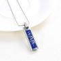constantlife Cremation Necklace Cremation Jewelry 30mm Lords Prayer Stainless Steel Polished Cube Cremation Pendant Memorial Ashes Keepsake Urn Necklace