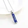 constantlife Cremation Necklace Cremation Jewelry 30mm Lords Prayer Stainless Steel Polished Cube Cremation Pendant Memorial Ashes Keepsake Urn Necklace