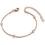 AAABBB Bohemia Style Titanium Stainless Steel Beads Chain Charm Bracelets for Women Girls Trendy Rose Gold Beach Jewelry